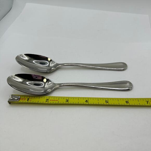 2 Teaspoon Spoon Swedish Lodge Lenox 6 5/8" Stainless 18/10 - Picture 2 of 10